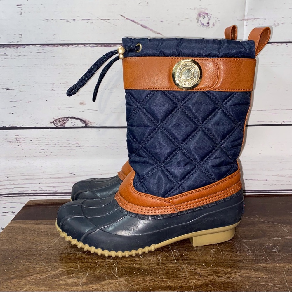 Tommy Hilfiger Women's Arcadia Quilted Winter Duck Boots Size 5